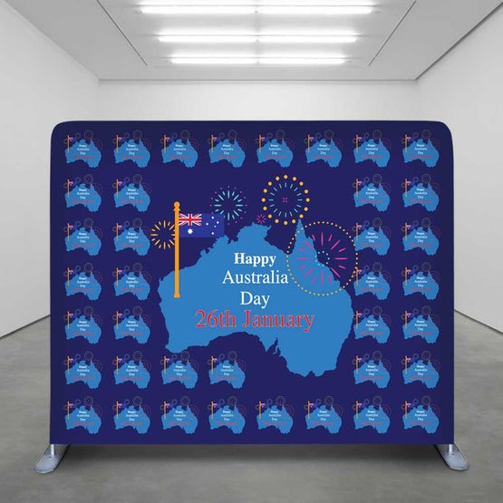 Straight Stretch Fabric Walls 1