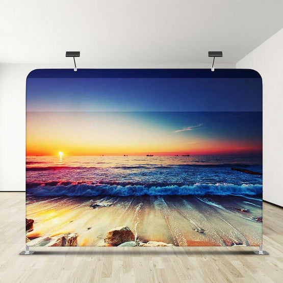 Straight Stretch Fabric Walls 10